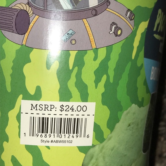 Rick And Morty Warner Brothers Pickle Rick Ice Cream Boxer & Socks Gift Pack NEW - Picture 6 of 8